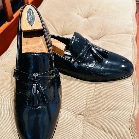 Aldo Tassel Patent Leather Loafers. - Picture 2 of 14